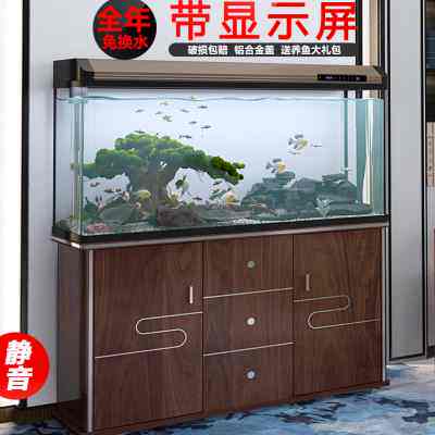 西龙鱼缸2022新款客厅大型造景水族箱全套免换水中型家用恒温鱼缸