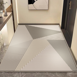 奶油风入户门地垫轻奢高级感进门大门口垫子玄关脚垫防滑入门地毯