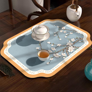 新中式茶桌垫罗汉床小茶几茶席垫沥水垫吸水防霉中国风禅意桌垫