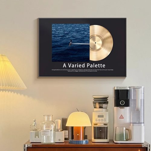 黑胶唱片客厅装饰画卧室床头斗柜摆画怀旧cd专辑海报壁画餐厅挂画