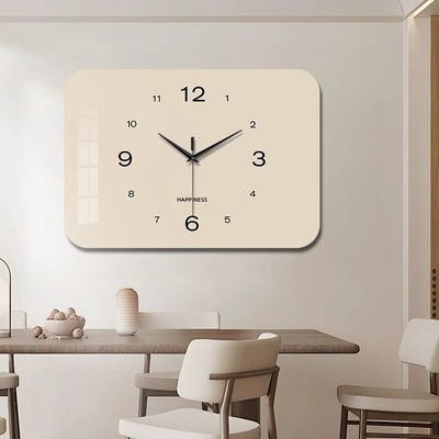 福画现代简约客厅静音钟表挂钟