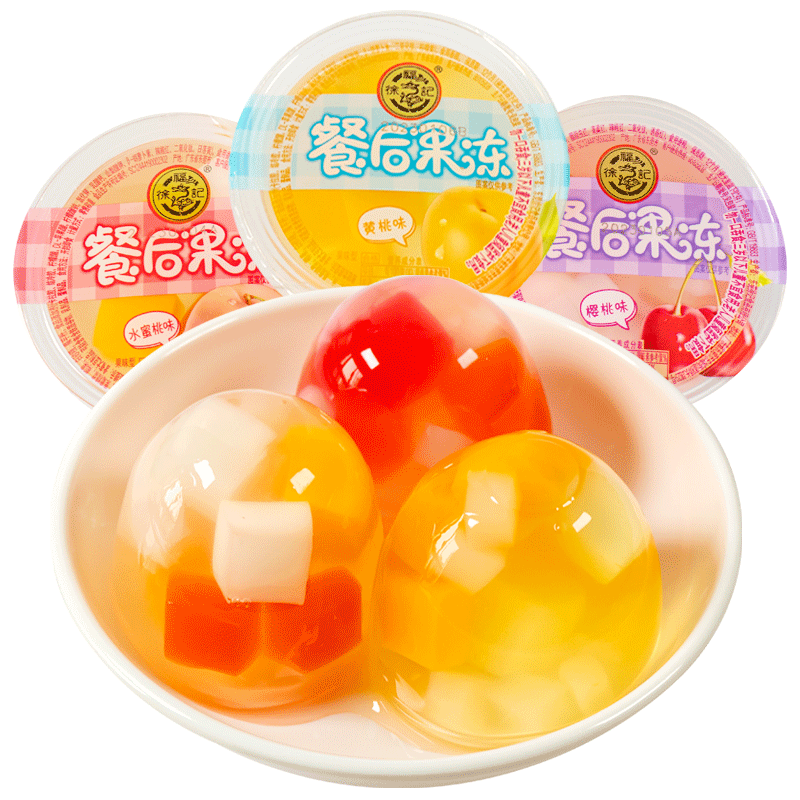 徐福记水果味果冻6枚装