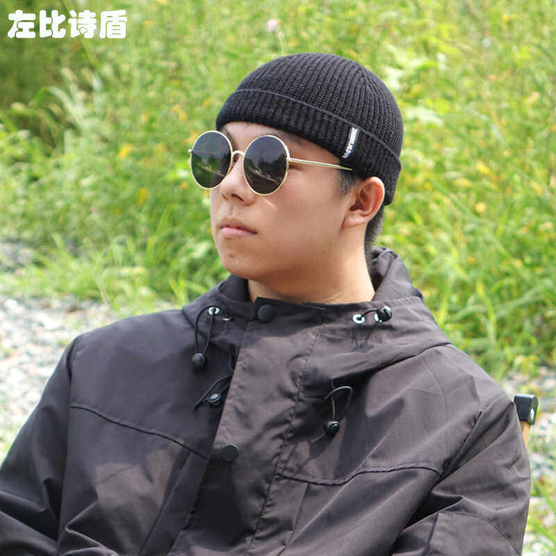 运动休闲毛线帽男秋冬保暖针织帽子韩版潮牌瓜皮冷帽女百搭雅痞