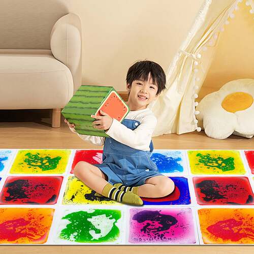 50CM Liquid floor tiles 儿童拼图液体地板益智感官流动垫