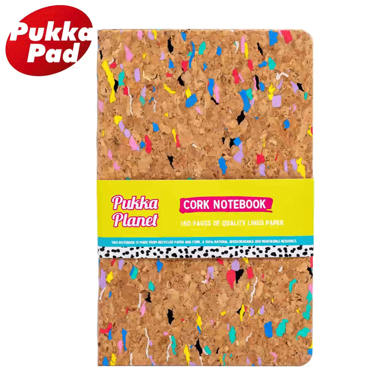 Pukka pad 软木环保系列记事本A5笔记本皮本子白领大学生手账本横条