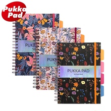 PukkaPad B5多功能线圈本美式学生办公可撕高颜值手账笔记本米黄色护眼内页