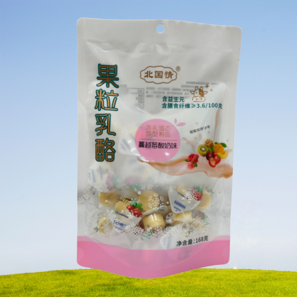 高铁火车同款北国情果粒乳酪酸奶固体乳酪块独立包装儿童休闲零食