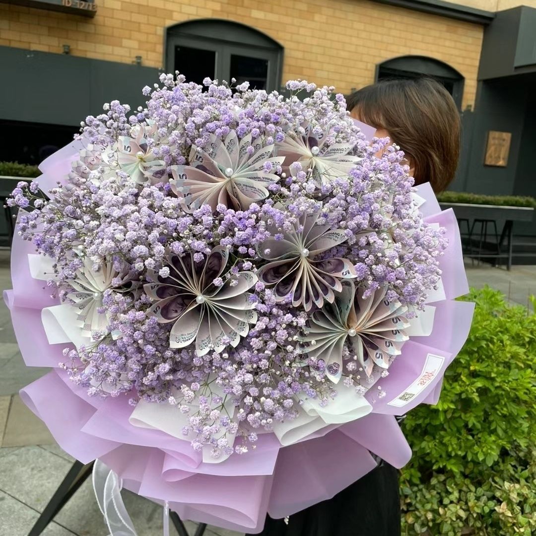 七夕情人节半成品有钱花花束材料包创意生日礼物父亲节送父母家人