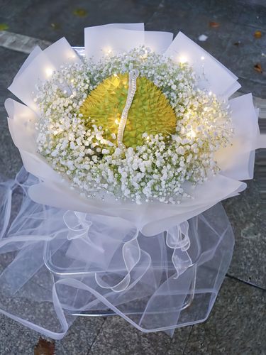 成品壳西瓜榴莲花束diy材