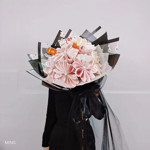 DIY七夕情人节创意有钱花包钱做的花束材料包手工礼物现金人民