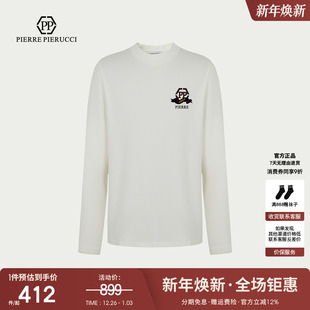 PIERRE 圆领长袖 PIERUCCIPP意大利轻奢男装 新款 T恤 2025秋冬季