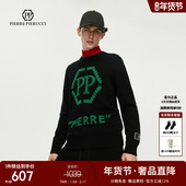 PP意大利轻奢品牌男装 羊毛衣潮 字母大LOGO圆领针织衫 2024秋季 新款