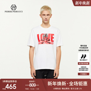 PIERRE 圆领短袖 PIERUCCIPP意大利轻奢男装 新款 T恤潮 2025夏季