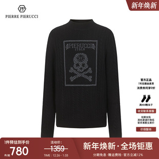 秋冬季 休闲百搭骷髅头针织衫 款 羊毛衫 半高领圆领长袖 PP意大利男装