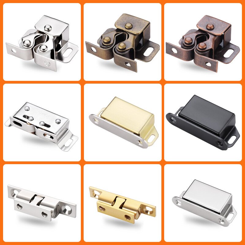 厂家直销衣柜门卡扣家具柜门碰五金配件碰珠卡扣老式门夹扣锁扣强