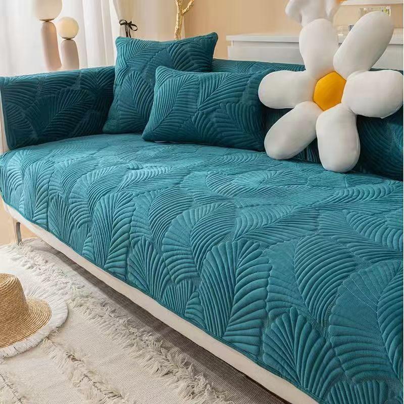 冬季荷兰绒沙发垫加厚保暖防滑沙发坐垫四季通用全包万能套套罩巾