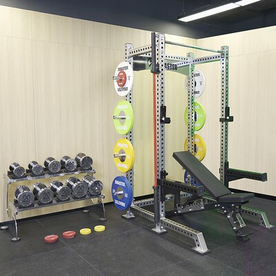 XMASTER家庭健身五件套深蹲架多功能套装哑铃杠铃组合套家健举重