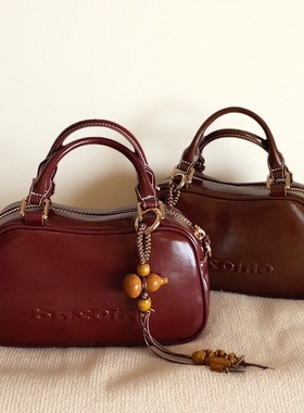 南风Chio2nd 摩登巴黎手提包包女2025新款精致红色婚包单肩斜挎包