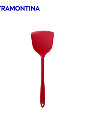 Tramontina查蒙蒂纳33cm红色食品级硅胶锅铲炒菜铲饭铲料理铲