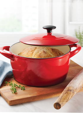 查蒙蒂纳大容量多人用珐琅锅铸铁锅家用煲汤电磁炉煮锅炖汤锅炖盅