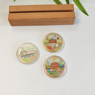 西安兵马俑纪念币纪念品城市纪念旅游文创礼物精致送人高品质收藏