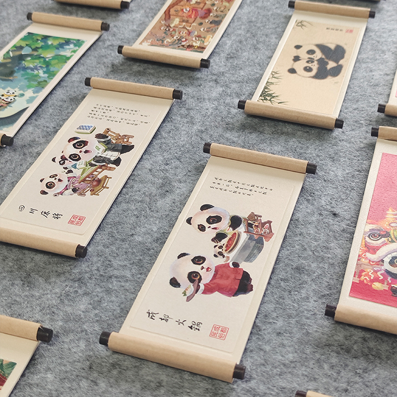 熊猫冰箱贴成都文创纪念品礼盒
