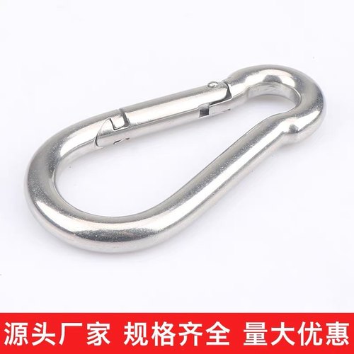 不锈钢弹簧扣登山扣保险扣钥匙扣葫芦扣螺母弹簧带圈扣狗链扣