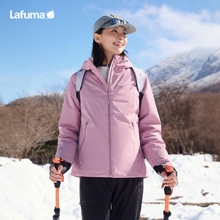 LAFUMA乐飞叶户外秋冬保暖冲锋衣羽绒服女防风防水外套LFJU5DH65