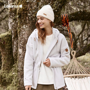 LAFUMA乐飞叶户外秋冬Polartec保暖抓绒衣女摇粒绒舒适外套