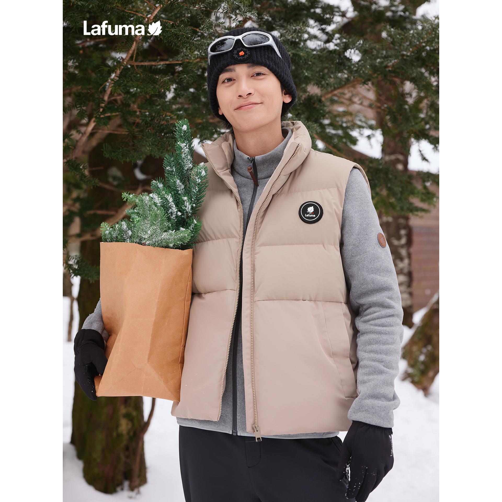 LAFUMA户外秋冬防风防泼水羽绒马甲男宽松保暖背心外套LMVE5DY60