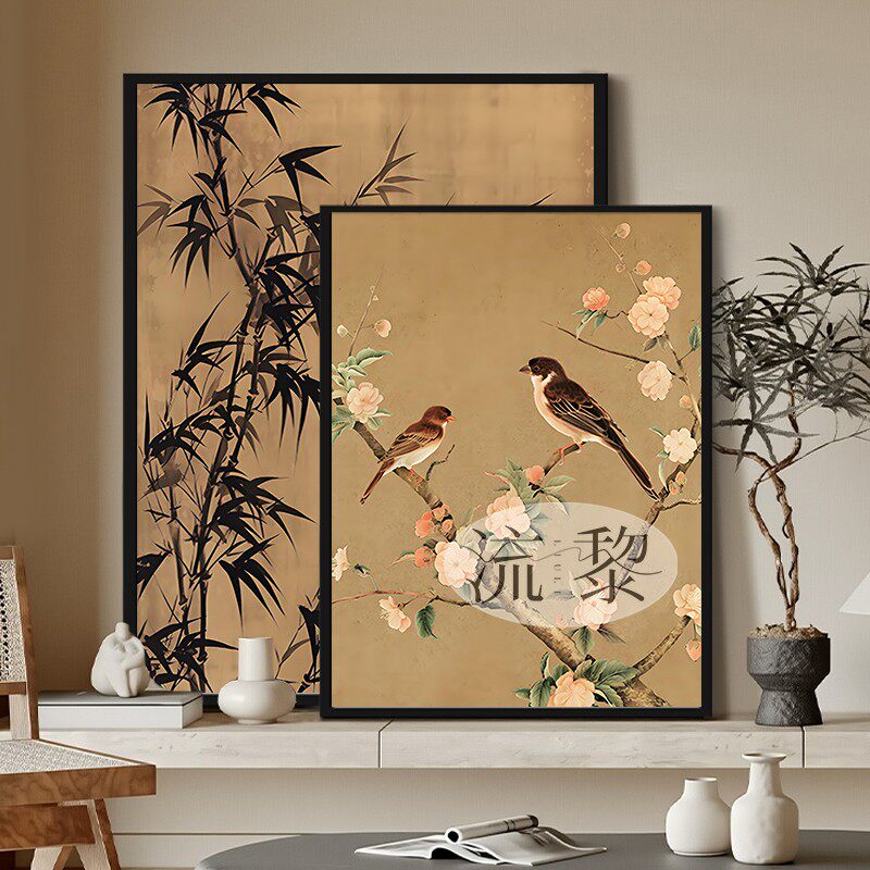 宋式美学喜上眉梢花鸟数字油画
