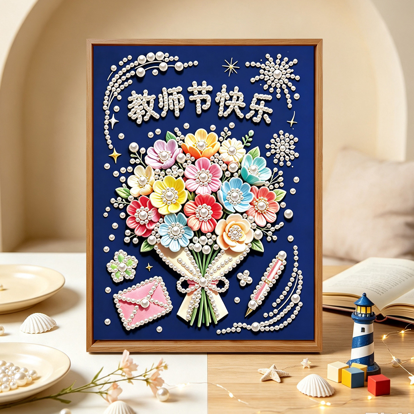 教师节创意珍珠画DIY材料礼物