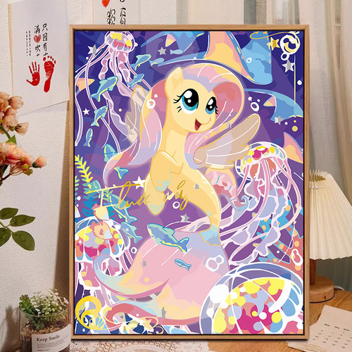 卡通动漫数字油画DIY小马宝莉