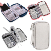 ZBS数据线收纳包手机充电宝移动电源保护布袋充电器线收纳盒U盘优盾硬盘整理包便携旅行数码 产品配件包多功能