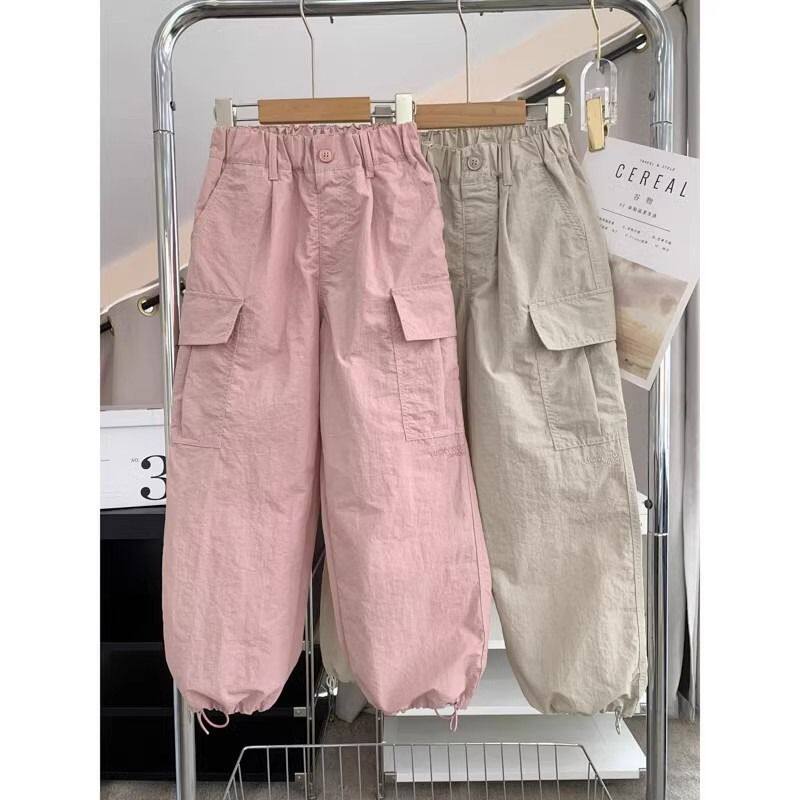 童装2026新款中大童夏季薄款工装裤女童儿童休闲长裤运动裤