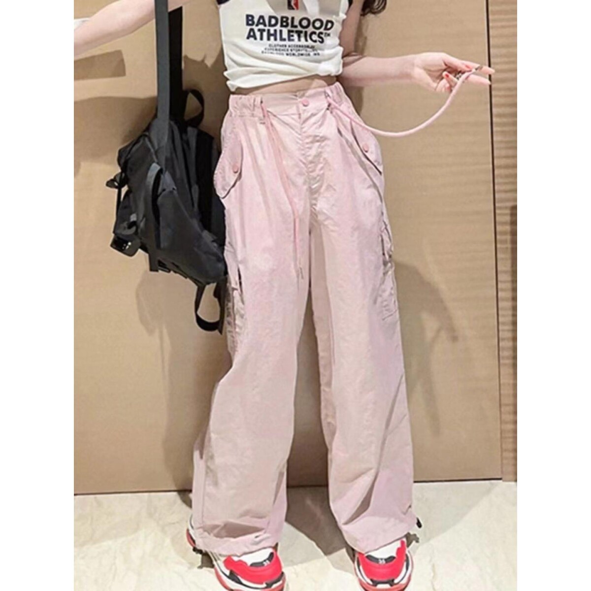 女童工装裤童装2026新款儿童夏装裤子速干女孩大童夏季薄款阔腿裤