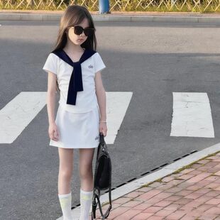 女童夏套装儿童裙子2026新款小孩运动衣服洋气裙裤童装女大童夏装