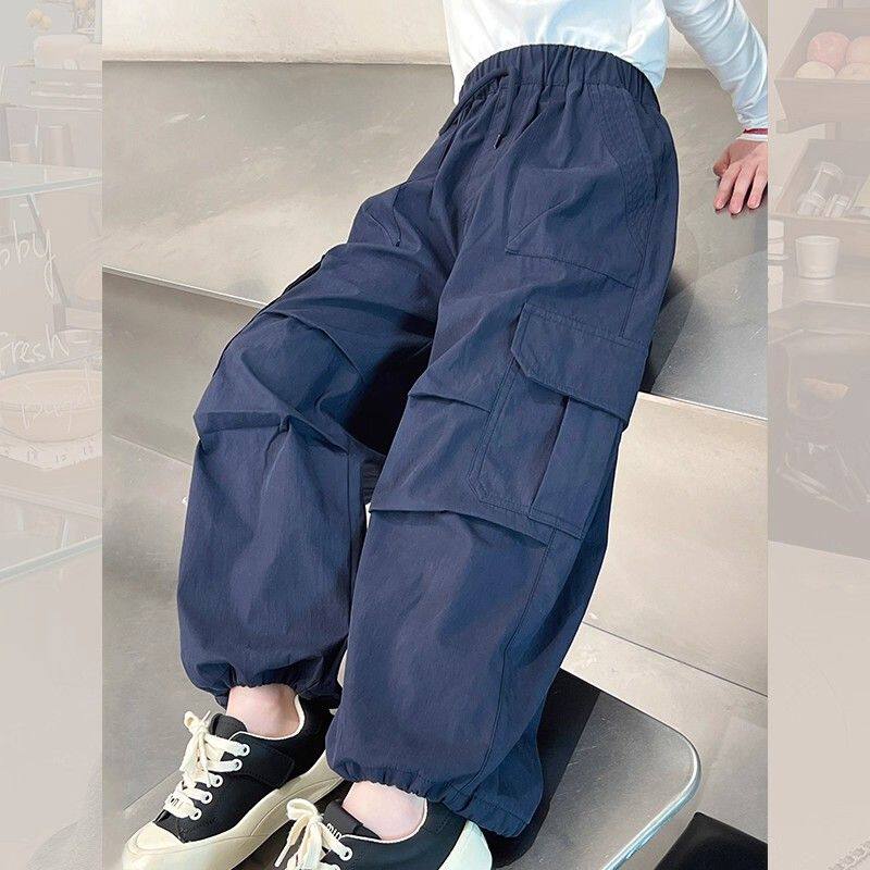 女童洋气工装裤儿童宽松休闲裤大童装长裤小女孩裤子2025春秋新款