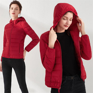 波斯豋官方旗舰店2025新款高级轻型无缝压胶女装轻薄款羽绒服女连