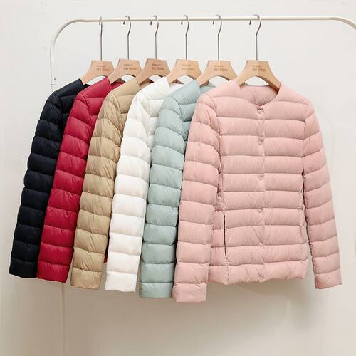 波斯橙官方旗舰店2023新款轻薄羽绒服女保暖内胆短款大码修身时尚