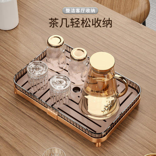 茶具托盘太空铝茶杯沥水置物架