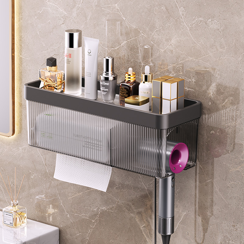 卫生间置物架纸巾盒防水多功能