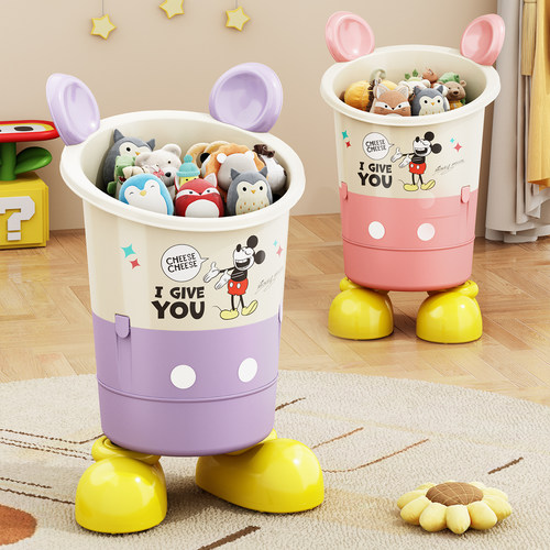 迪士尼玩具收纳桶多功能