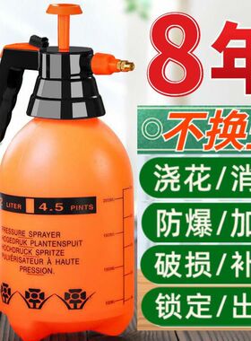 高压喷水壶加长喷嘴水壶家用浇花园艺洒水喷壶气压式消毒型喷雾器