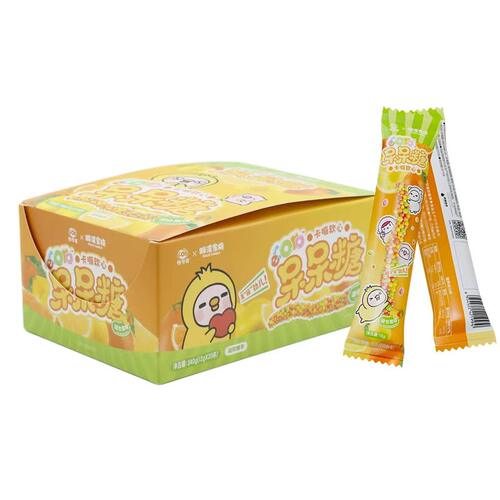 ecoro怡可诺混合莓果水果味呆呆糖柠檬苹果草莓树莓味儿童零食脆