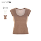 纯色简约百搭短袖 wana 女 显瘦T恤2025夏季 新品 tryU型法式 修身