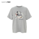 wana 灰色宽松显瘦T恤女 新品 try可爱印花百搭休闲短袖 2025夏季