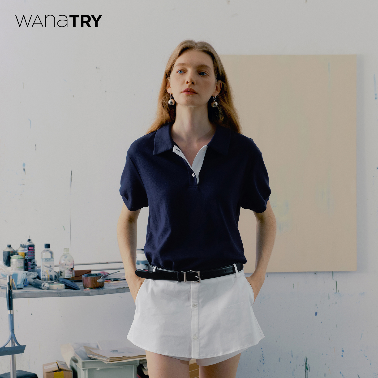 wanatry纯棉美式休闲polo上衣