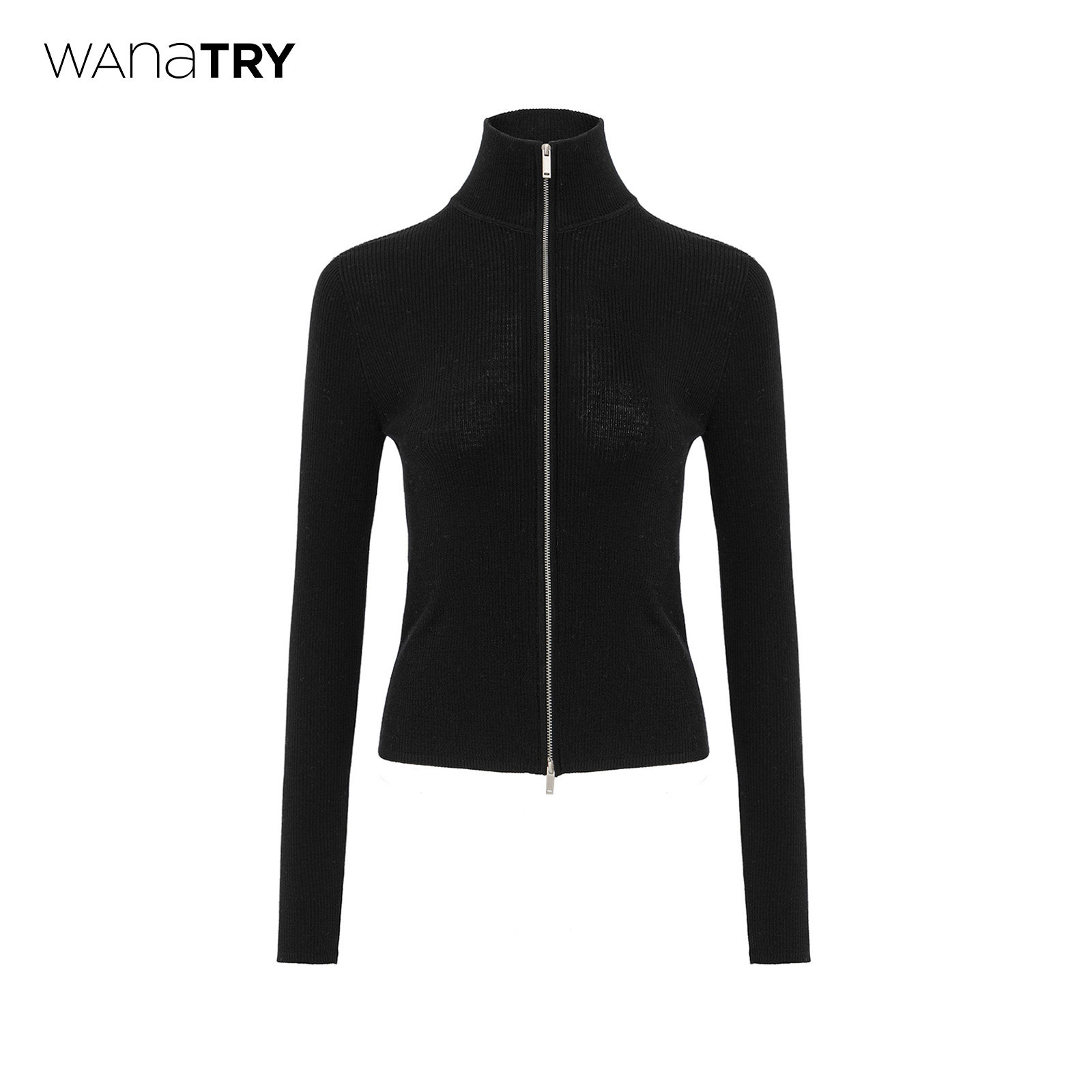 wanatry100%羊毛纸片人修身开衫