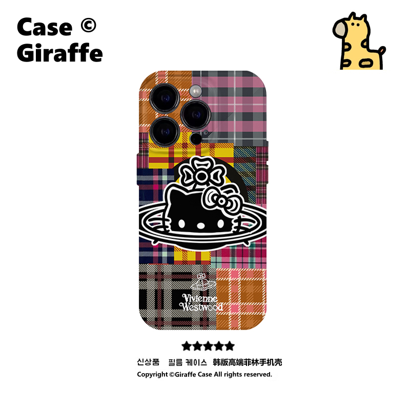 适用iPhone16promax苹果15小米14新款mate60华为p70nova12荣耀200菲林手机壳opporeno13vivox10格子星球KT猫X